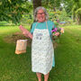 Personalised Linen Buttercups Apron, thumbnail 3 of 9