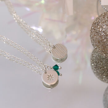 Sterling Silver Birthstone Pendant Necklace, 10 of 12