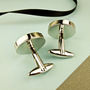 Personalised Newborn Baby Cufflinks For New Daddy, thumbnail 2 of 3