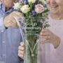 Personalised Anniversary Hand Blown Diamante Heart Vase, thumbnail 1 of 5