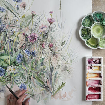 Meadow Flowers Watercolour Card, 3 of 4