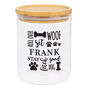 Personalised Glass Dog Treats Jar With Lid, thumbnail 5 of 6