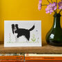 Collin The Collie Illustrated Blank Greeting Card, thumbnail 2 of 10