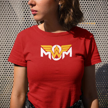 Organic Cotton 'Wondermom' Funny T Shirt For Mums, 3 of 6