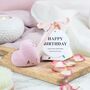 Happy Birthday Rose Heart Luxury Bath Bomb Gift⎜Relaxation Spa Treat For Her⎜Birthday Self Care Gift, thumbnail 1 of 5