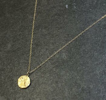 Fair Mined Gold Plated Mini Moon Or Full Moon Necklace, 4 of 7