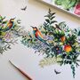 Tropical Birds Illustrated Print, thumbnail 2 of 5