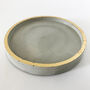 Round Concrete And Gold Trinket Dish, thumbnail 3 of 5