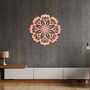 Round Wooden Mandala Modern Flower Wall Art Decor, thumbnail 6 of 10