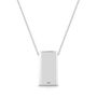 Personalised Sterling Silver Oblong Necklace, thumbnail 4 of 5