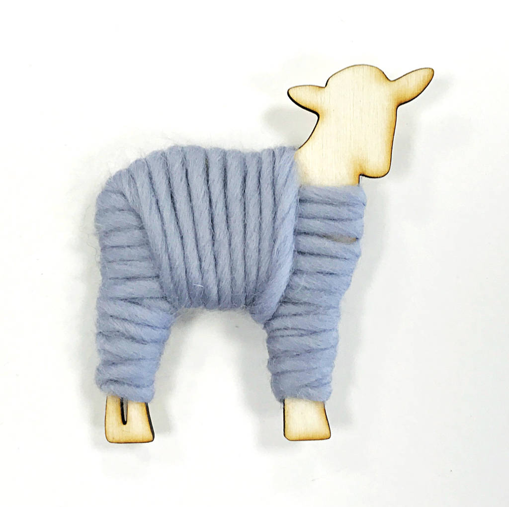 little lamb christmas tree decoration by wool couture