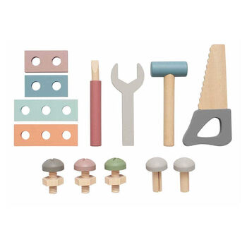 Personalised Wooden Teddy Toolbox Toy, 3 of 4