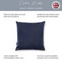 Luxury Super Soft Velvet Cushion Navy Blue, thumbnail 3 of 3
