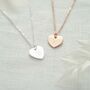Script Heart Initial Personalised Necklace, thumbnail 1 of 9