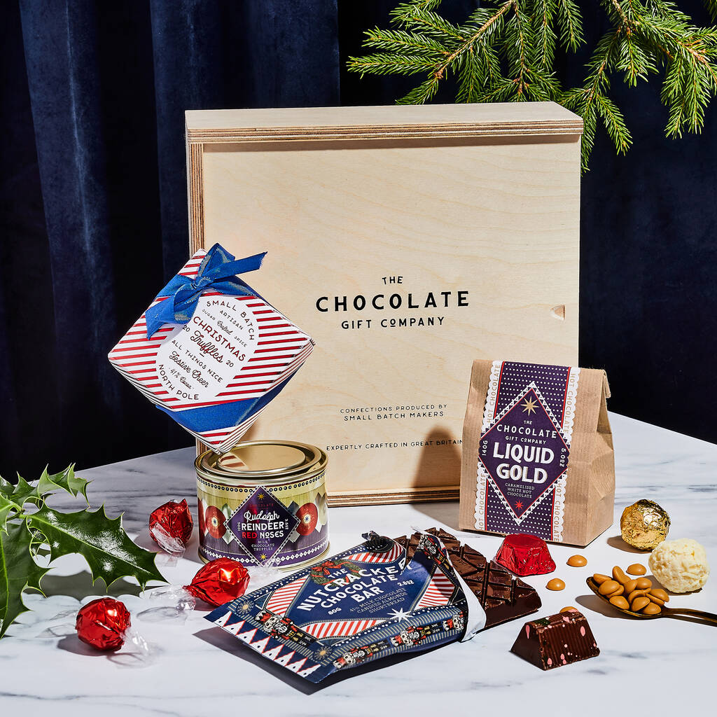 The Christmas Chocolate Hamper By The Chocolate Gift Company