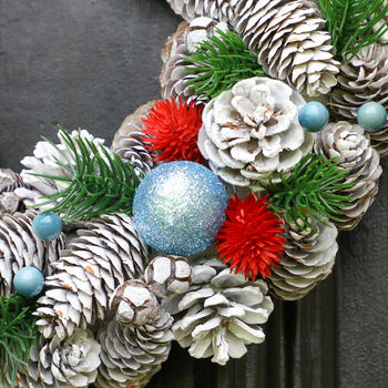 Christmas Magic Pinecone Door Wreath, 5 of 6