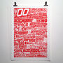 The Noughties 2000’s Decade Typography Print, thumbnail 6 of 10