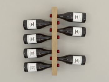 Oiled Oak Floating Wine Bottle Rack, 2 of 4