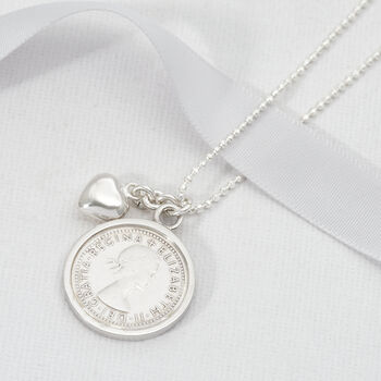 Happy 60th Birthday Necklace With 1962 Sixpence, 3 of 5