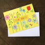 Mini Floral New Baby Card, thumbnail 3 of 4