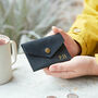Personalised Black Buffalo Leather Coin Pouch, thumbnail 1 of 9