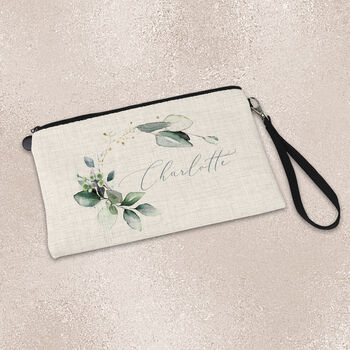Personalised Eucalyptus Makeup And Accessory Bag, 3 of 4
