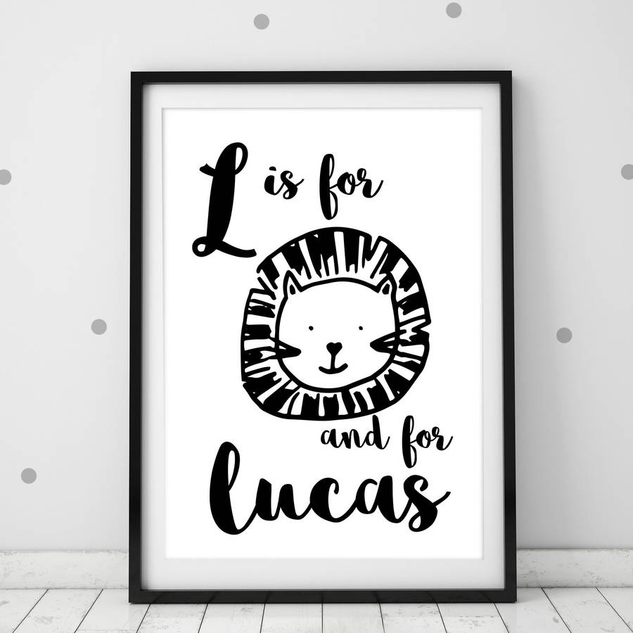 animal-name-room-print-by-cows-kisses-notonthehighstreet