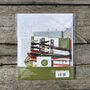 Skating Santa Modern Cross Stitch Kit, thumbnail 3 of 5