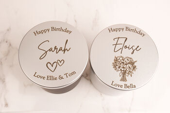 Soy Wax Scented Candle With Personalised Metal Lid, 2 of 6