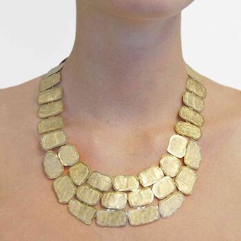 Roman Chunky Gold Statement Necklace, 2 of 4