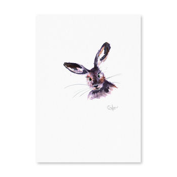 Inky Hare Illustration Print, 10 of 10