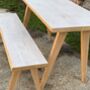 Birchwood Ply Desk/Table/Console Table With Bench, thumbnail 4 of 10