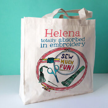 Personalised Embroidery Bag, 2 of 8