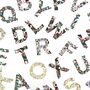Liberty Print Iron On Applique Letters Number, thumbnail 1 of 8