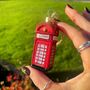 Sparkly Glass Telephone Box Bauble, thumbnail 3 of 4