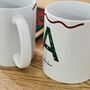 Personalised Christmas Initial Mug, thumbnail 2 of 3