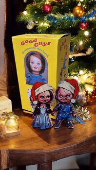 Chucky And Bride Of Chucky Tiffany Christmas Tree Decoration, 3 of 12