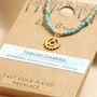 Chakra Beaded Necklace In Gold, thumbnail 7 of 12