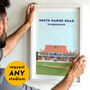 Contemporary Cricket Ground Print Gift, Framed Or Unframed, thumbnail 3 of 12