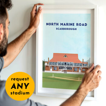 Contemporary Cricket Ground Print Gift, Framed Or Unframed, 3 of 12