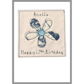 Personalised Flower 21st Birthday Card For Her, 9 of 11