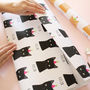 Personalised Birthday Cat Wrapping Paper, thumbnail 1 of 11