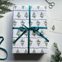 Joy To The World Christmas Tree Gift Wrapping Paper, thumbnail 1 of 5