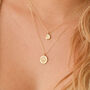 9ct Solid Gold Wanderlust Compass Pendant Necklace 45cm, thumbnail 3 of 6
