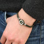 Men's Rope And Stainless Steel Compass Design Bracelet, thumbnail 1 of 4