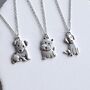 Jack Russell Silver Necklace Gift, thumbnail 3 of 3
