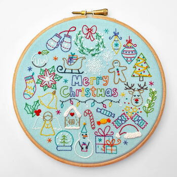 24 Days Of Advent, Christmas Embroidery Kit, 2 of 7