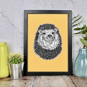 Personalised Hedgehog Print, 6 of 10