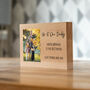 Personalised Beech Photo Block With Message, thumbnail 2 of 5