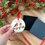 Robin Couple Personalised Memorial Christmas Decoration, thumbnail 7 of 7